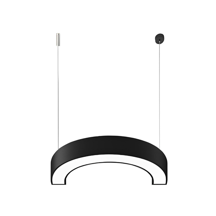 Curved Slim C Shape LED Pendant Half-Circle Hanging Profile Light for Office | Kalsten