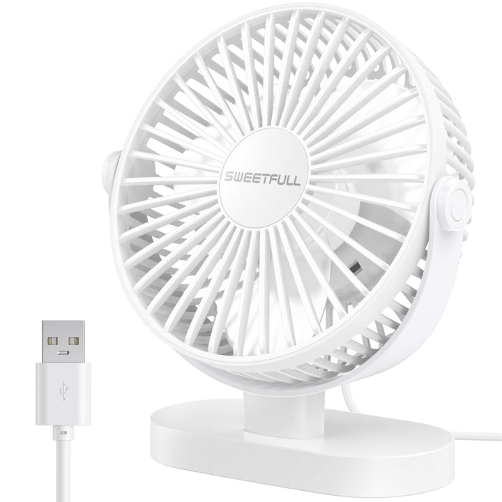 6.5 Inch USB Small Desk Fan for Home Office Car Outdoor Travel | Kalsten