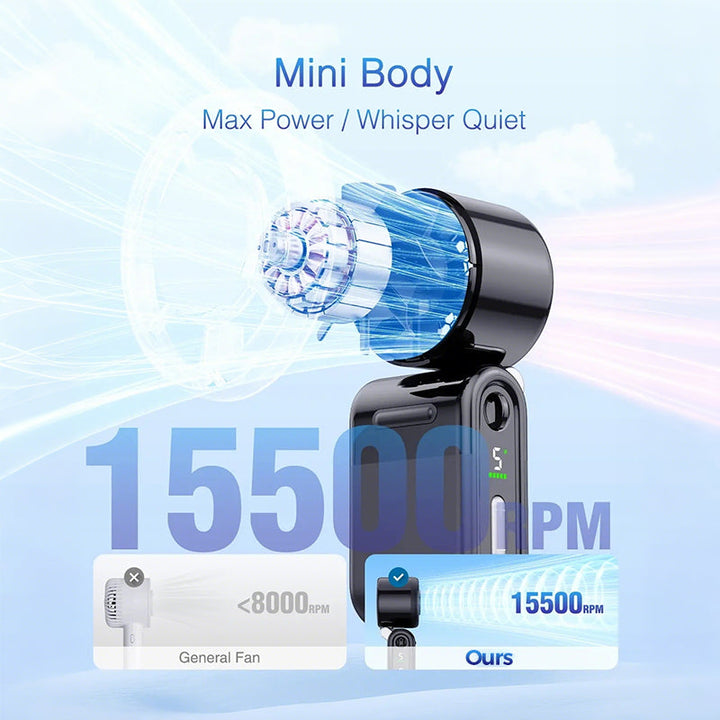 Foldable Handheld Turbo Mini Portable Fan | Kalsten