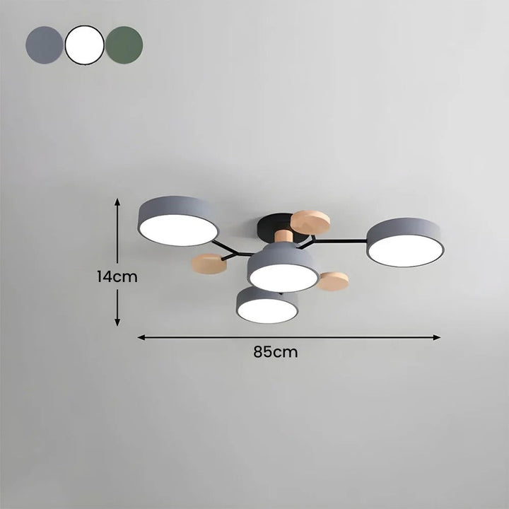 Modern LED Flush Mount Ceiling Lamp Kalsten