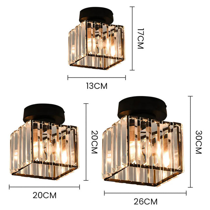 Kalsten | Crystal Glass Ceiling Light for Modern Interiors