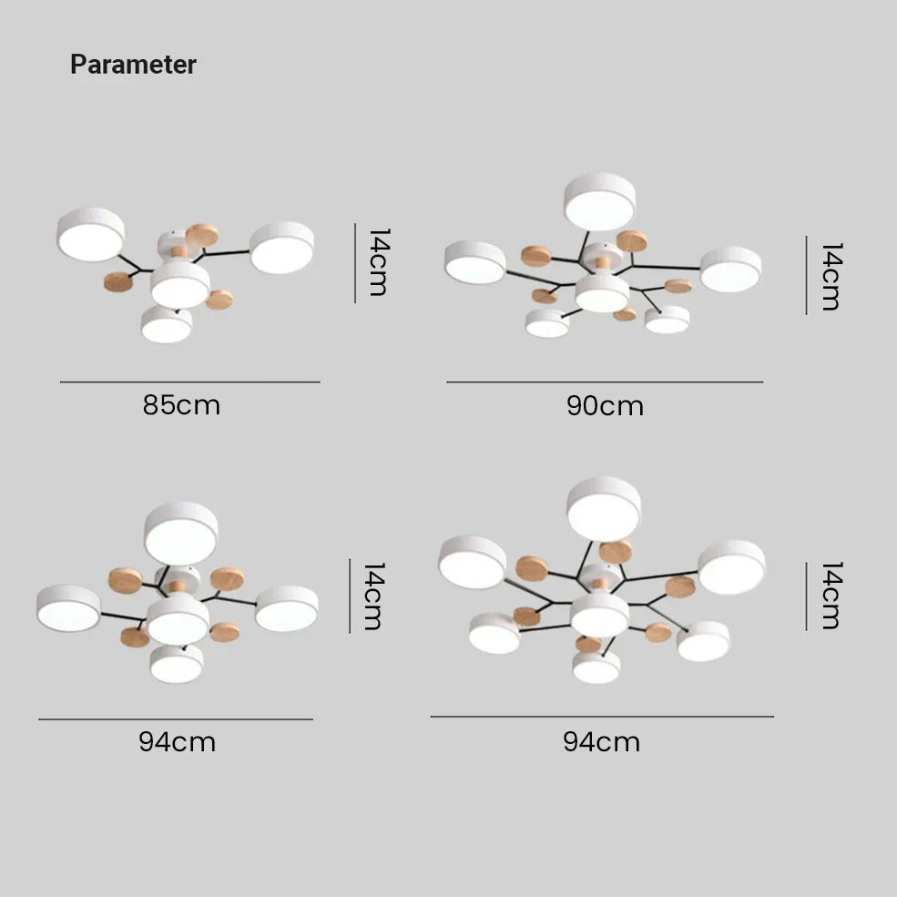 Modern LED Flush Mount Ceiling Lamp Kalsten
