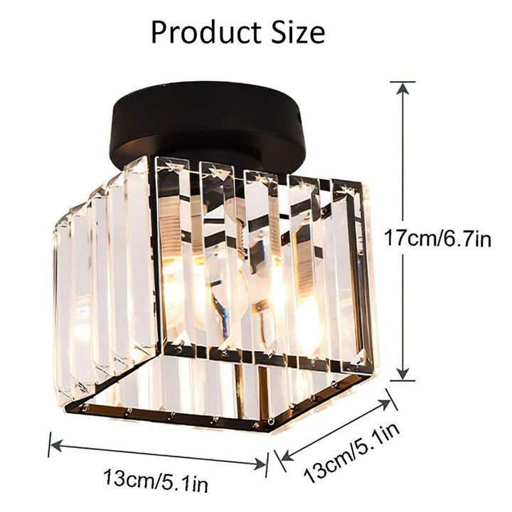 Kalsten | Crystal Glass Ceiling Light for Modern Interiors