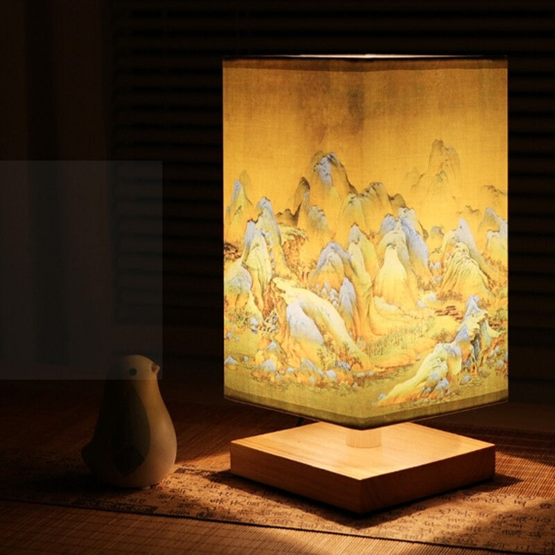 Vintage Japanese Table Lamp – Perfect for Creating a Soothing Bedroom Mood | Kalsten