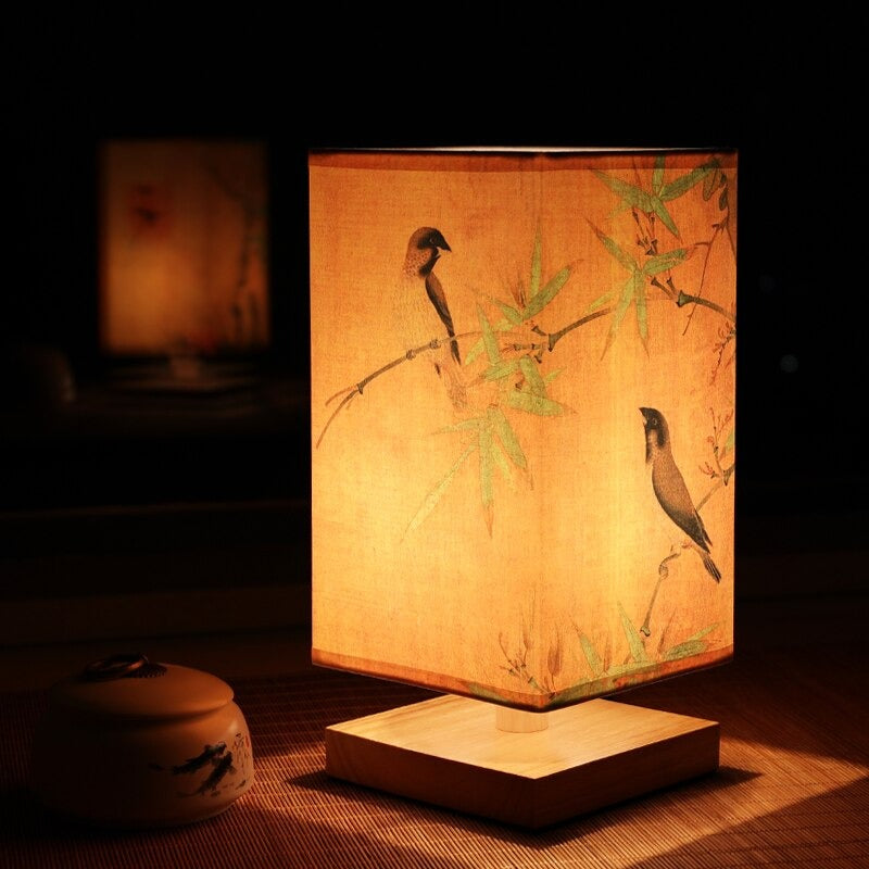 Vintage Japanese Table Lamp – Perfect for Creating a Soothing Bedroom Mood | Kalsten