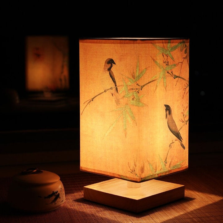 Vintage Japanese Table Lamp – Perfect for Creating a Soothing Bedroom Mood | Kalsten
