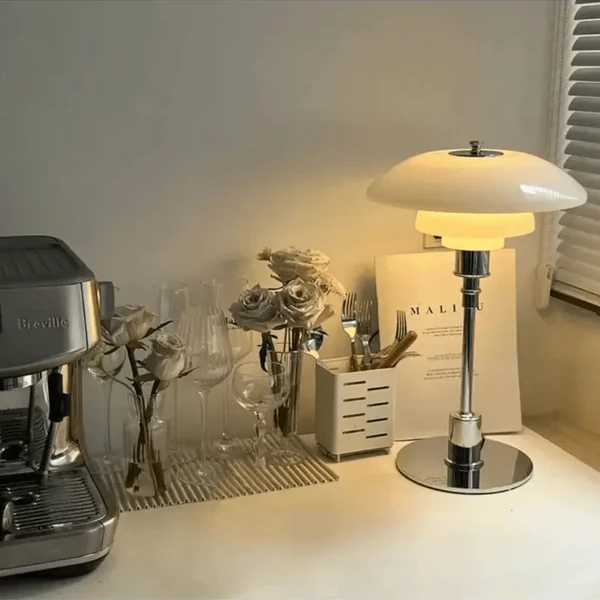 Scandinavian Dimmable Table Lamp – Modern Danish Designer Iron & Glass Lamp | Kalsten