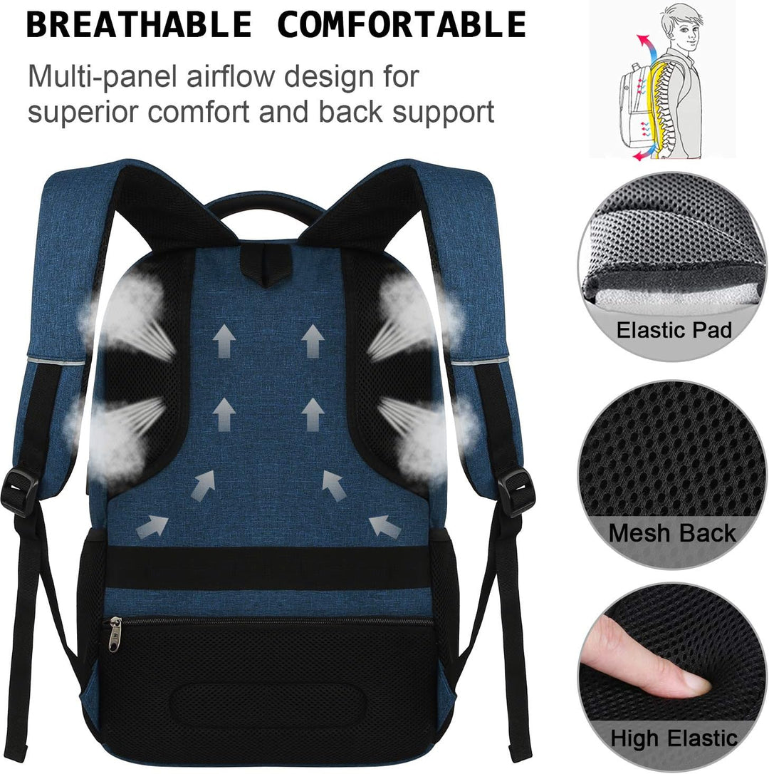 Slim Anti-Theft Laptop Backpack with USB Charging Port | Kalsten