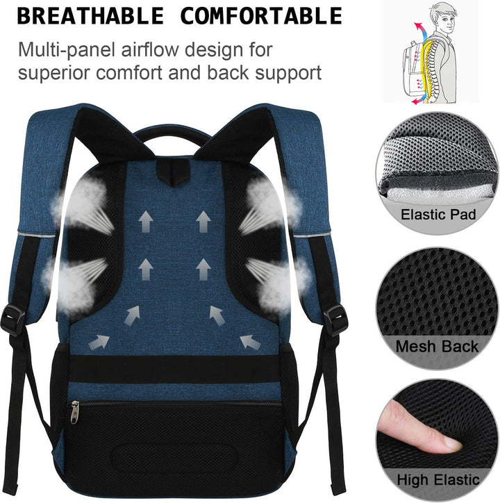 Slim Anti-Theft Laptop Backpack with USB Charging Port | Kalsten