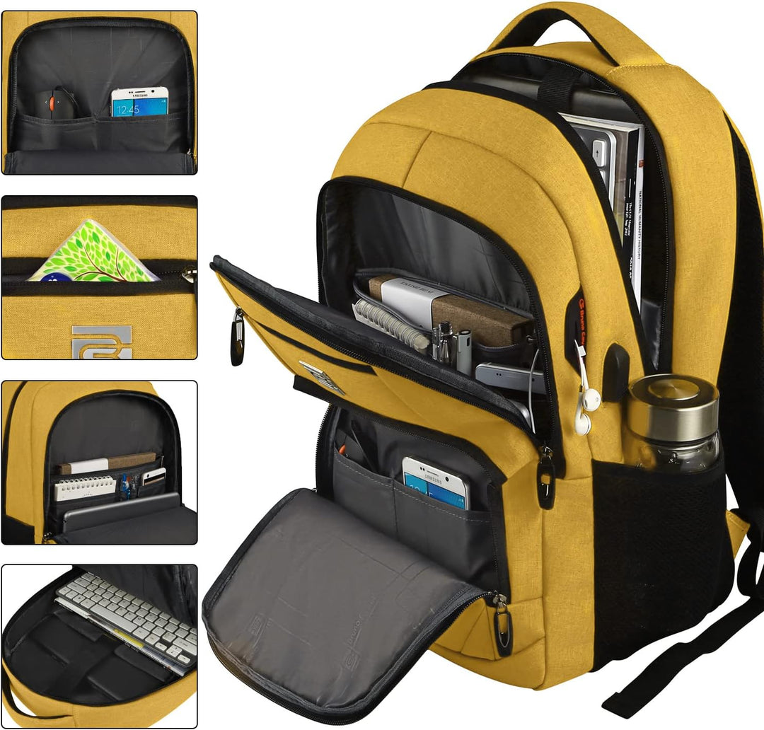 Slim Anti-Theft Laptop Backpack with USB Charging Port | Kalsten