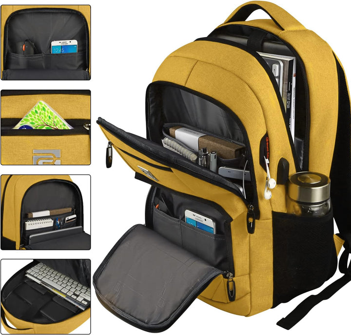 Slim Anti-Theft Laptop Backpack with USB Charging Port | Kalsten