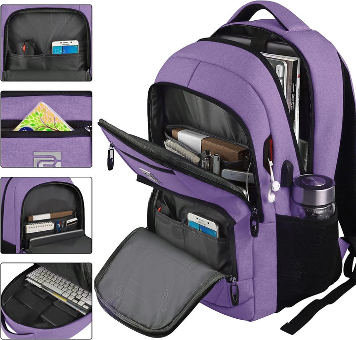 Slim Anti-Theft Laptop Backpack with USB Charging Port | Kalsten