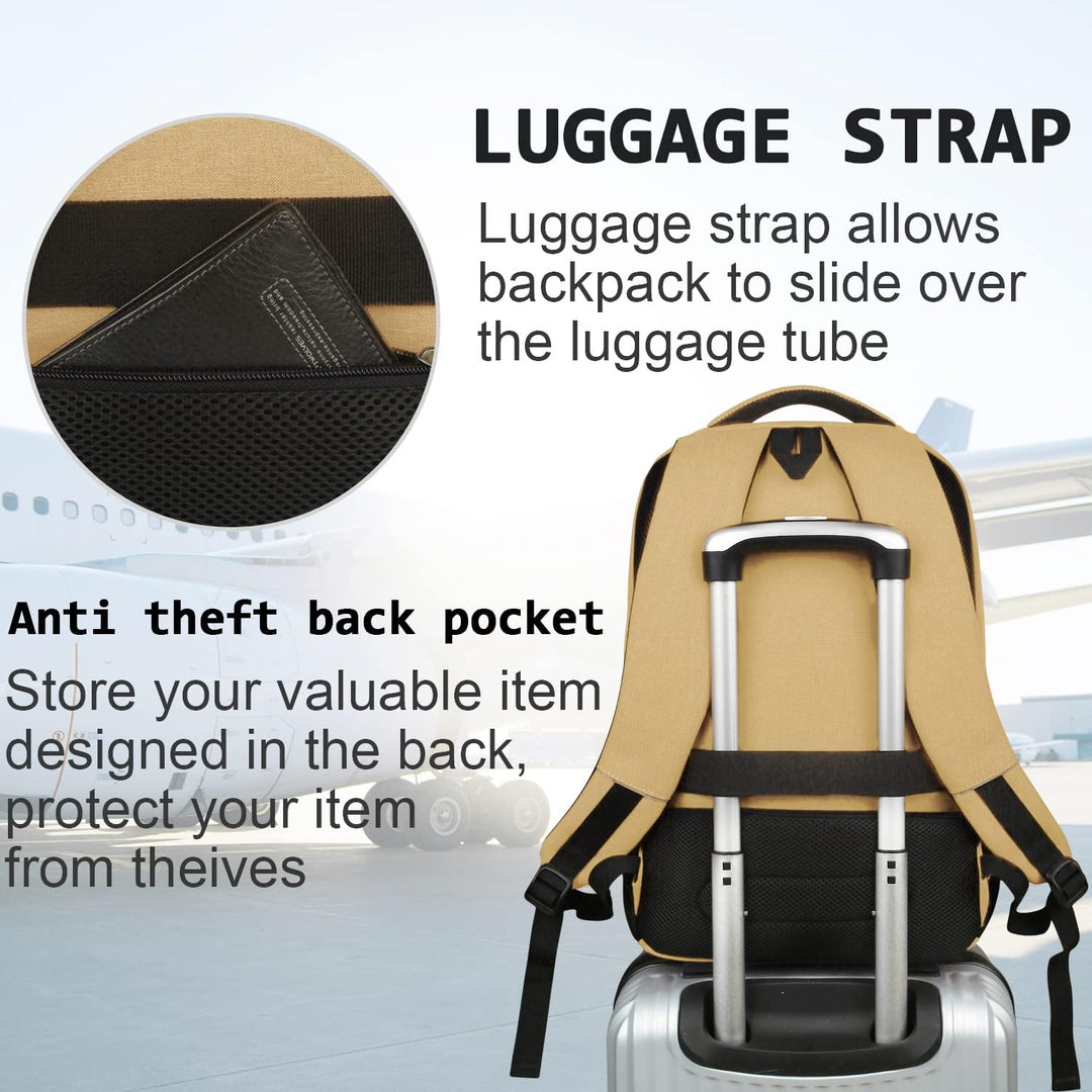 Slim Anti-Theft Laptop Backpack with USB Charging Port | Kalsten