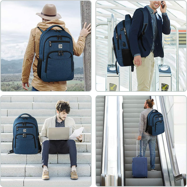 Slim Anti-Theft Laptop Backpack with USB Charging Port | Kalsten