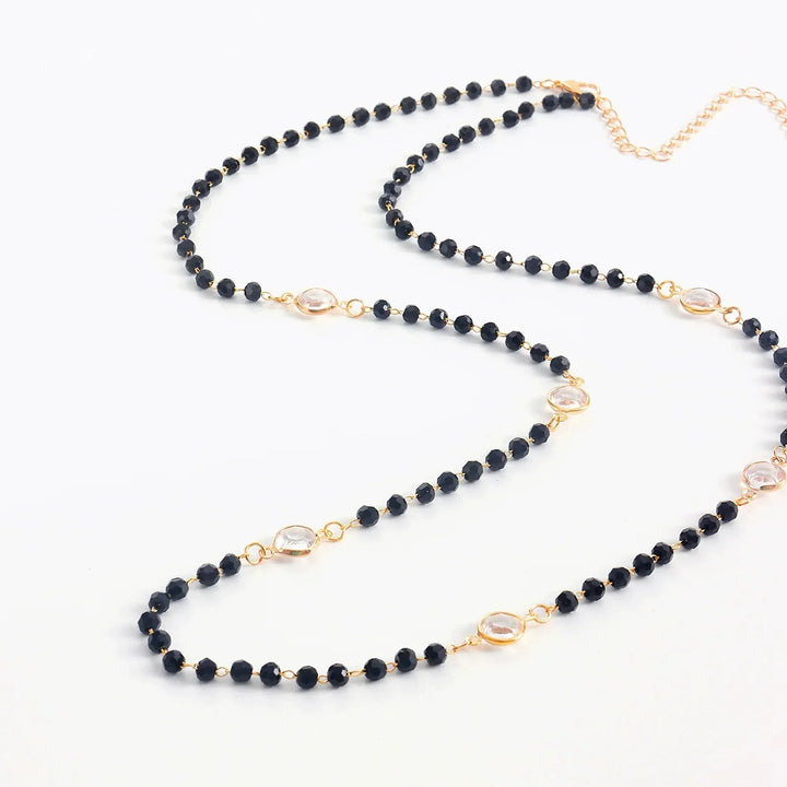 Kalsten | Layered Black Crystal Necklace