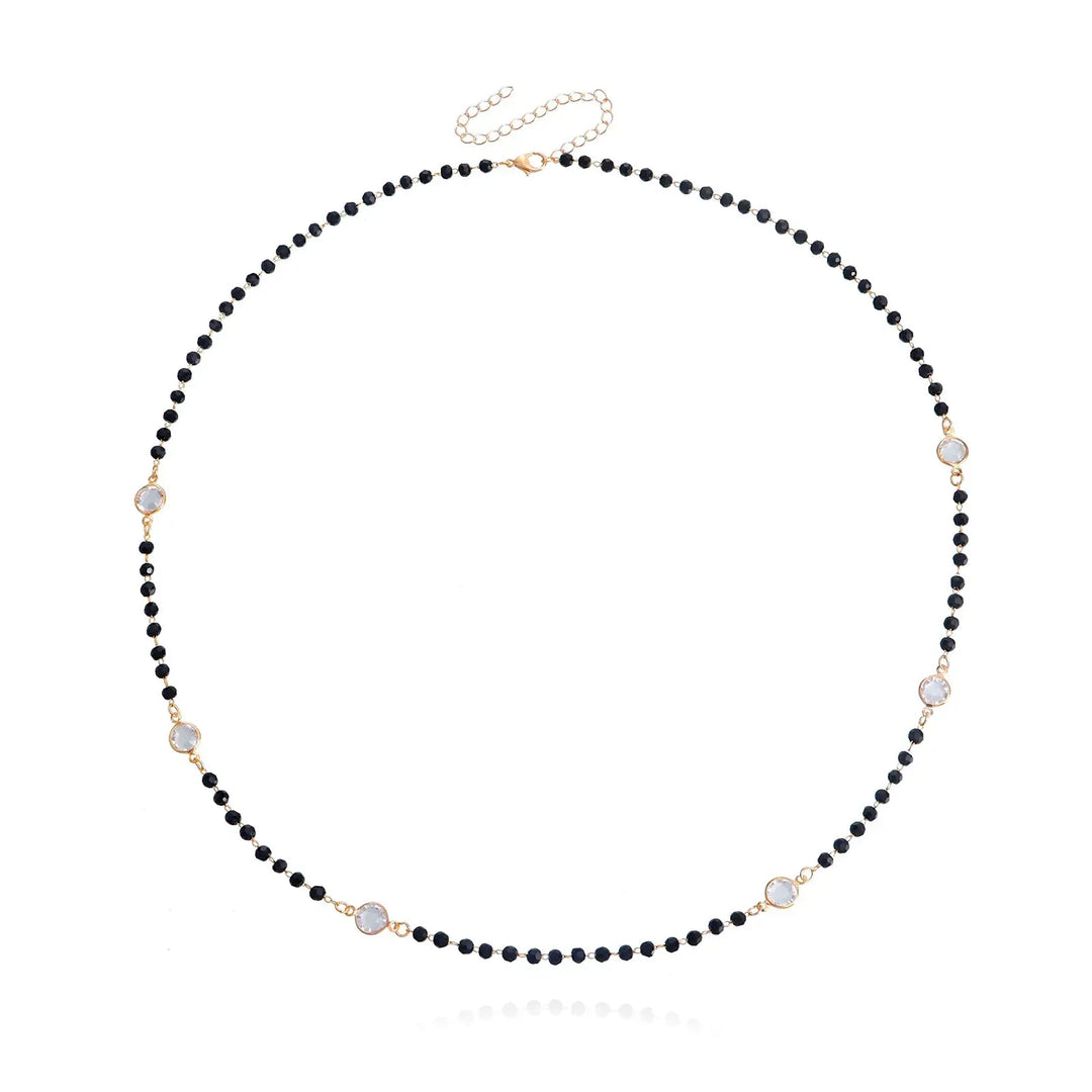 Kalsten | Layered Black Crystal Necklace