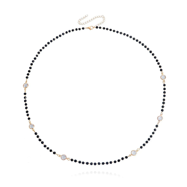 Kalsten | Layered Black Crystal Necklace