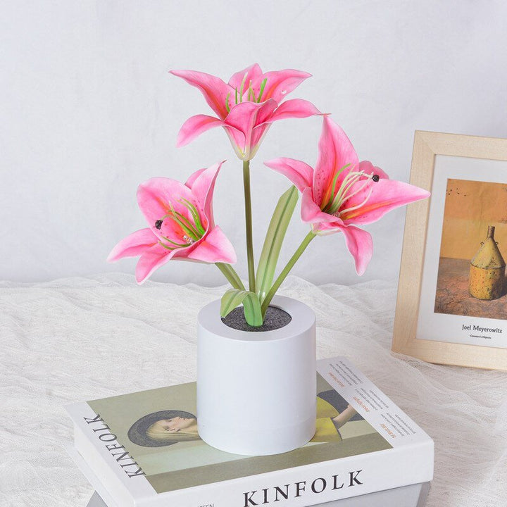 LED Flower Night Light Lily Table Flower Lamp | Kalsten