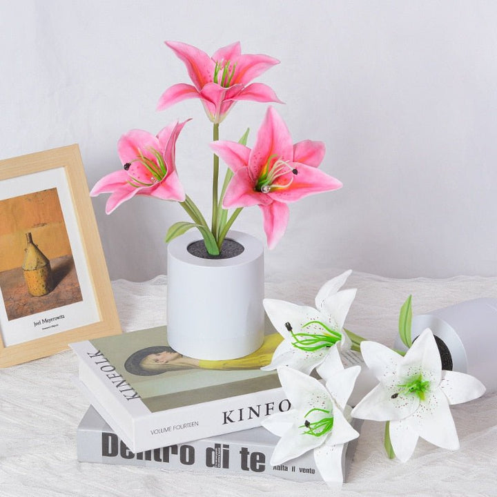 LED Flower Night Light Lily Table Flower Lamp | Kalsten