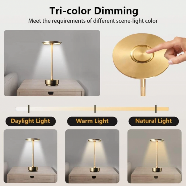 ClarityGlow Luxe Edition | Wireless LED Table Lamp | Kalsten