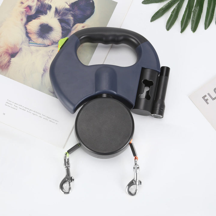DuoLijn LED Dual Retractable Leash for Dogs and Cats with 360° Rotation Mechanism 3 Meters | Kalsten