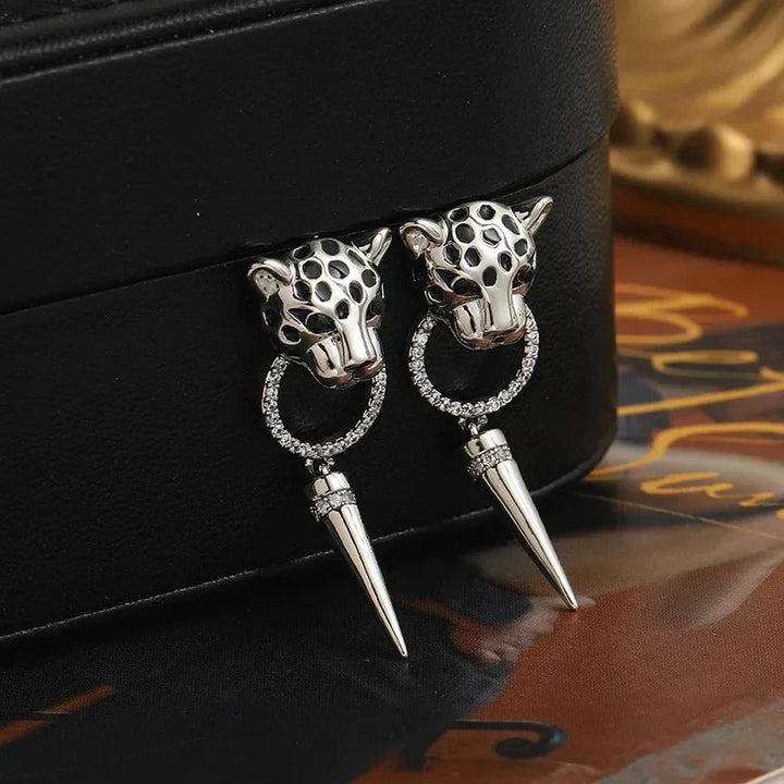 Kalsten | Leopard Circle Dangle Earrings