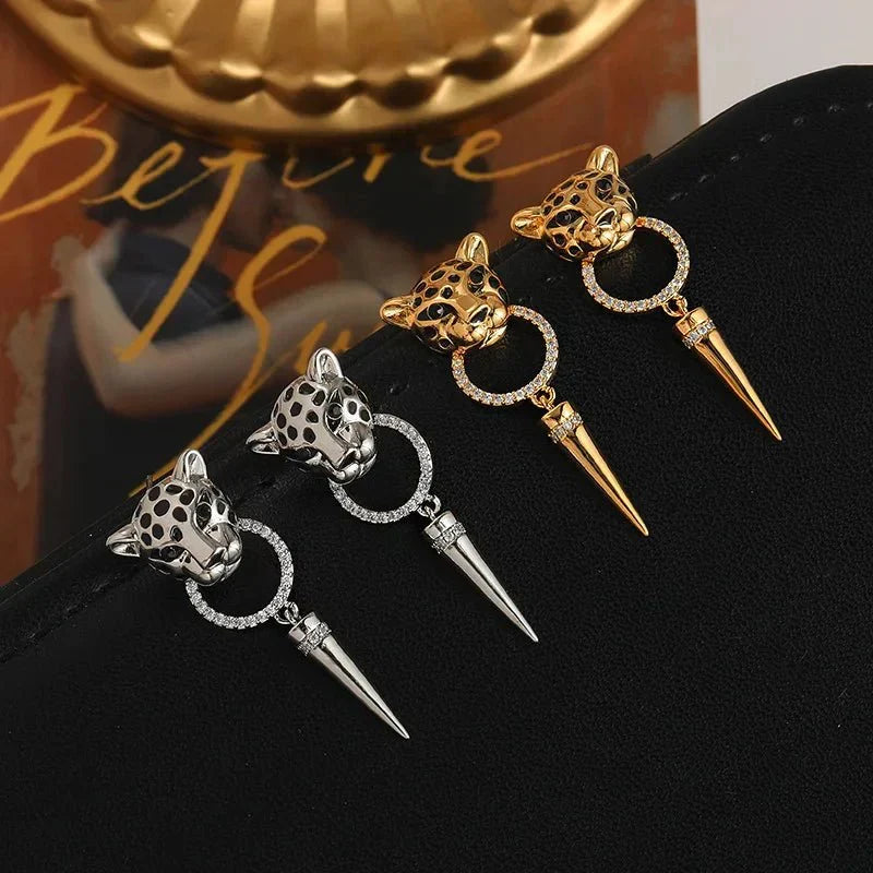 Kalsten | Leopard Circle Dangle Earrings
