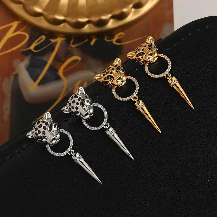 Kalsten | Leopard Circle Dangle Earrings
