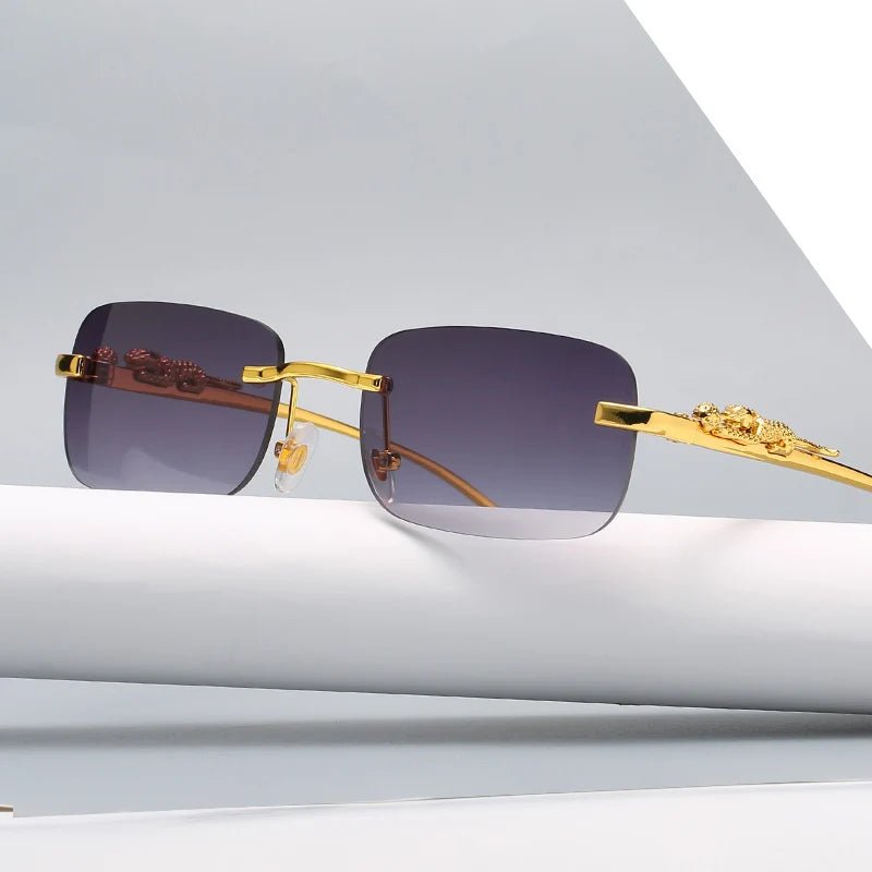 Kalsten | LEOPARDVIEW – Stylish Rimless Sunglasses with UV400 Protection