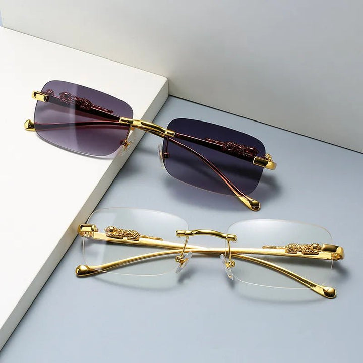 Kalsten | LEOPARDVIEW – Stylish Rimless Sunglasses with UV400 Protection