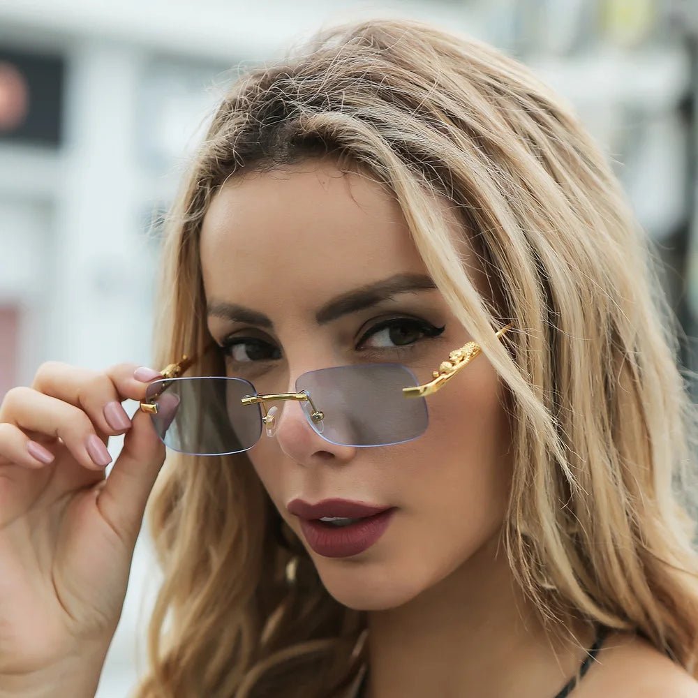 Kalsten | LEOPARDVIEW – Stylish Rimless Sunglasses with UV400 Protection