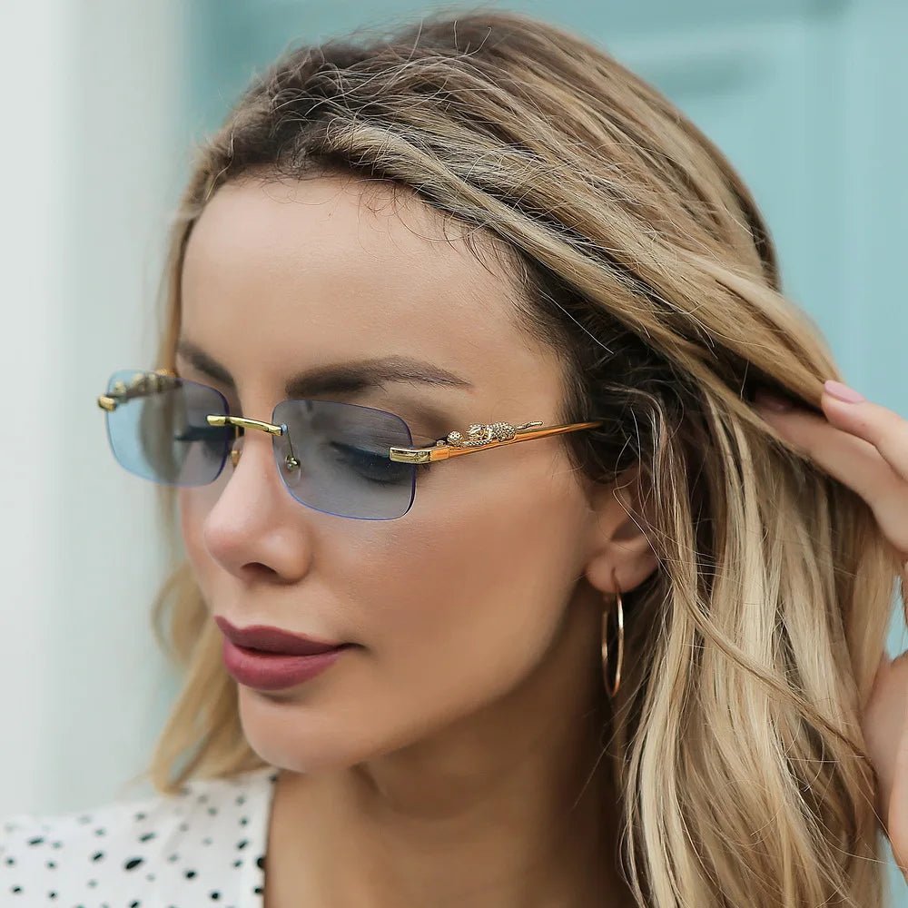 Kalsten | LEOPARDVIEW – Stylish Rimless Sunglasses with UV400 Protection