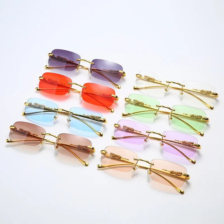 Kalsten | LEOPARDVIEW – Stylish Rimless Sunglasses with UV400 Protection