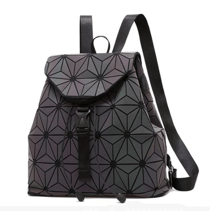 Reflective Colour-Changing Geometric Backpack for Women | Kalsten