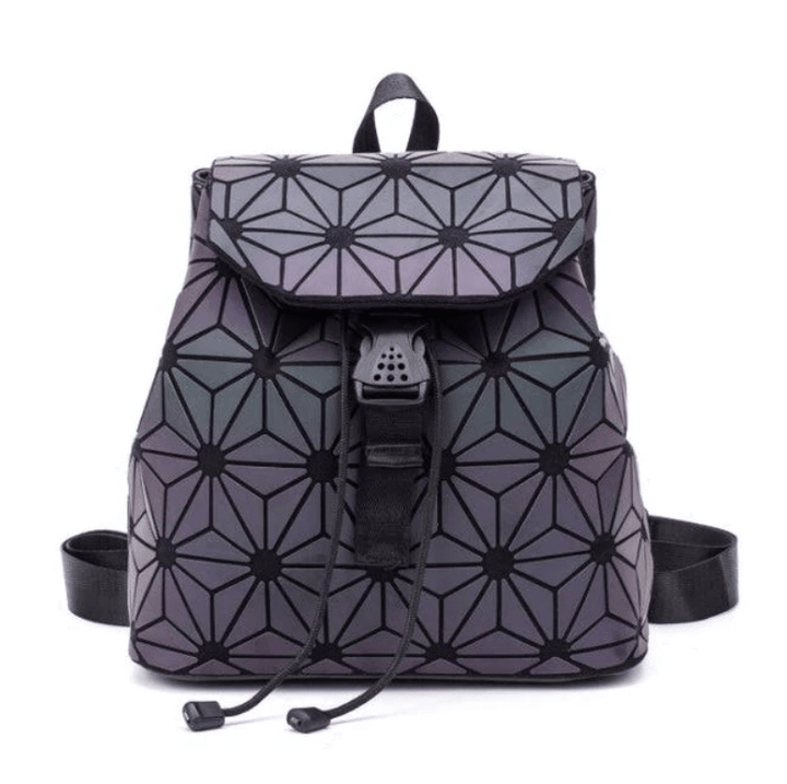 Reflective Colour-Changing Geometric Backpack for Women | Kalsten