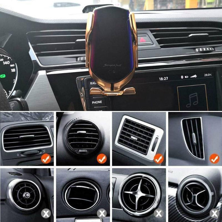 Smart Wireless Automatic Sensor Car Phone Holder Charger | Kalsten