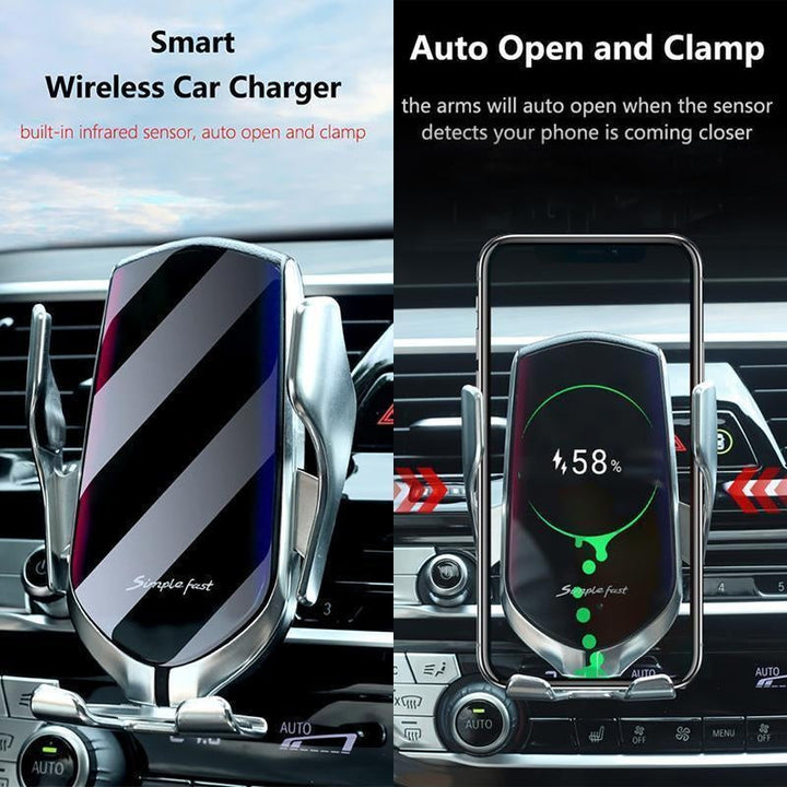 Smart Wireless Automatic Sensor Car Phone Holder Charger | Kalsten