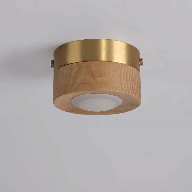 Kalsten LignaShine Wooden Flush Mount Ceiling Light