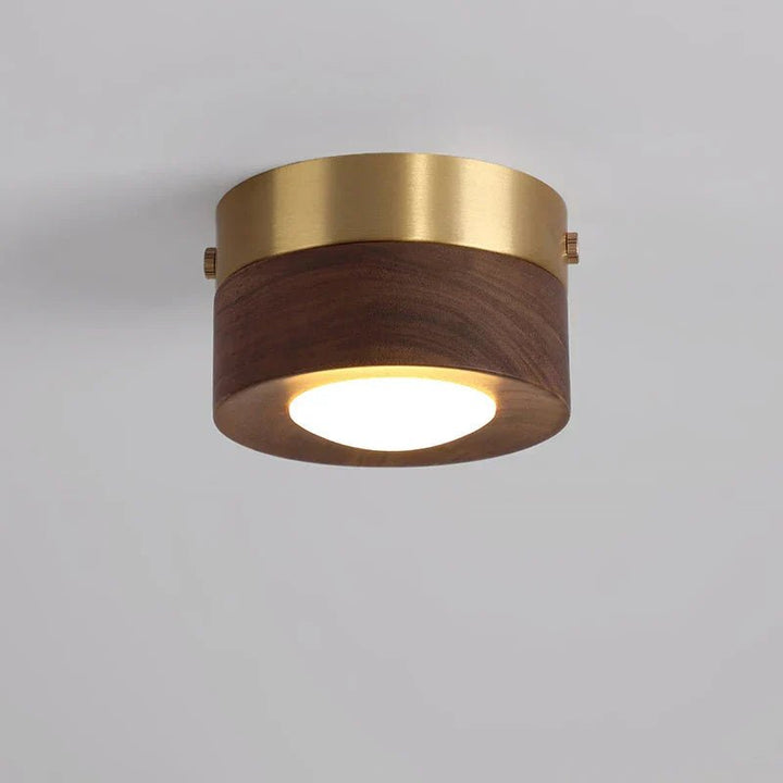 Kalsten LignaShine Wooden Flush Mount Ceiling Light