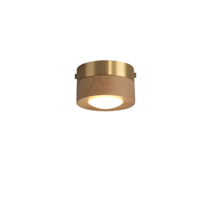 Kalsten LignaShine Wooden Flush Mount Ceiling Light