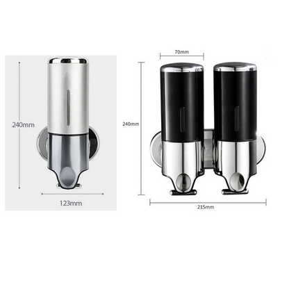 Skanto | Soap Holder & Dispenser Wall Mounted Stainless Steel Bathroom Shower Soap Dispenser Pump