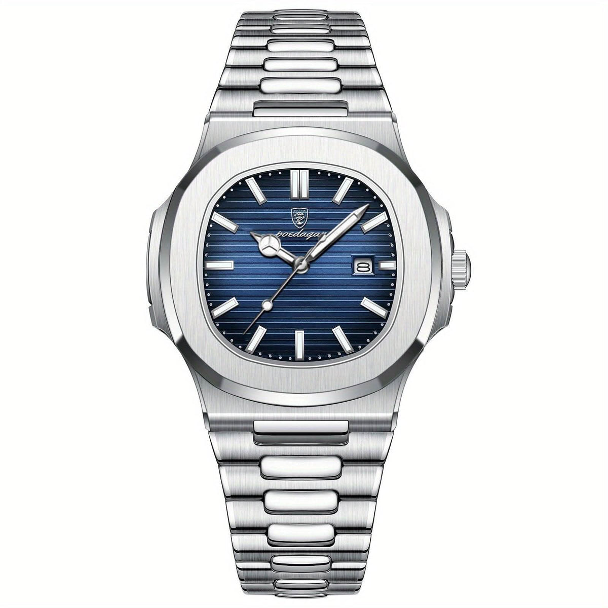 Skanto | Men's Stainless Steel Quartz Watch with Date