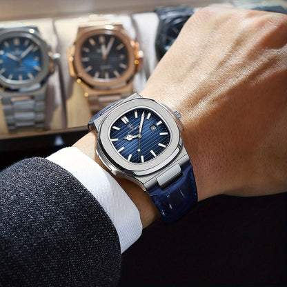 Skanto | Men's Stainless Steel Quartz Watch with Date