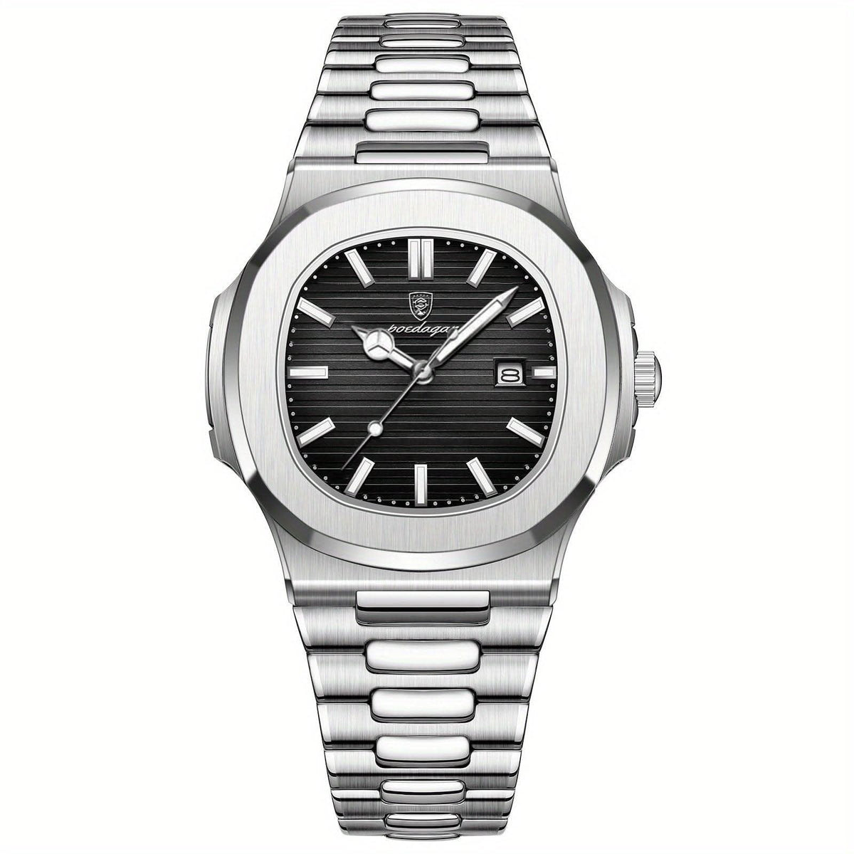 Skanto | Men's Stainless Steel Quartz Watch with Date