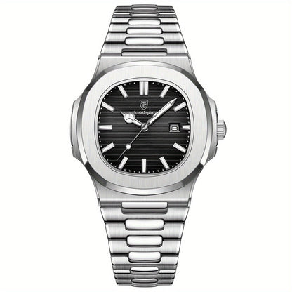 Skanto | Men's Stainless Steel Quartz Watch with Date