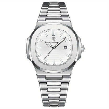 Skanto | Men's Stainless Steel Quartz Watch with Date
