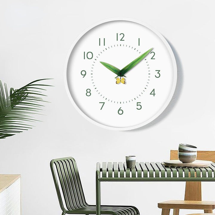 Timeless Perch Clock - Chic Natural Time Clock with Bird and Flowers Kalsten