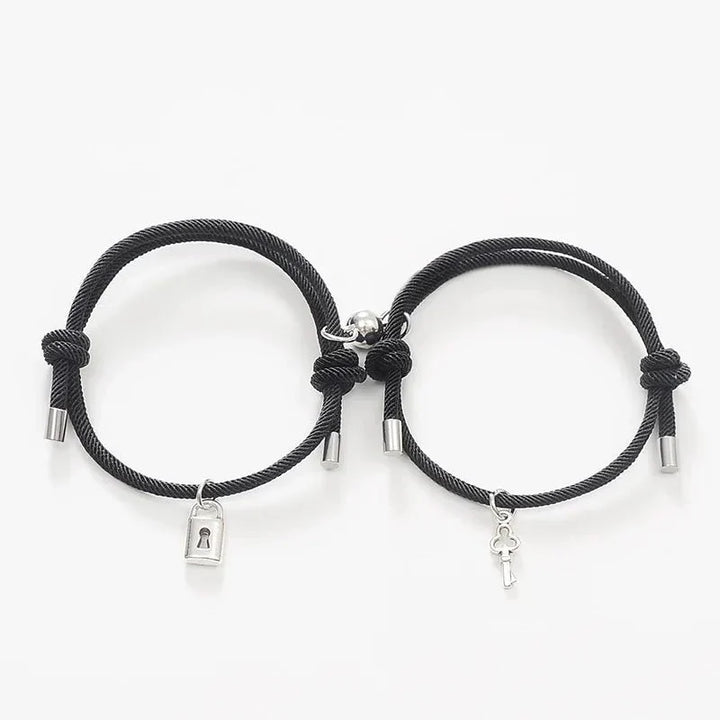 Kalsten | Lock and Key Magnetic Rope Bracelet Set
