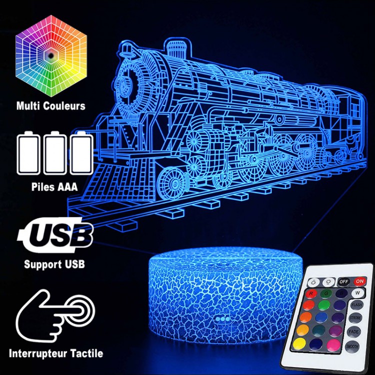 Kalsten | 3D Lamp Locomotive Vintage