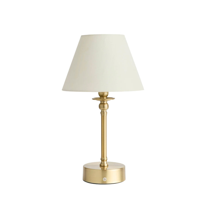 Lucille Ornate LED Rechargeable Wireless Lamp - Brass | Kalsten